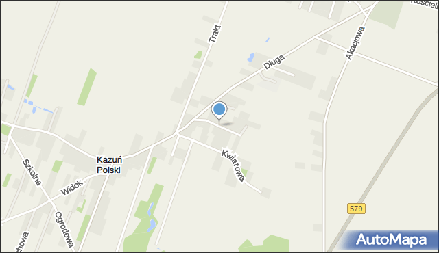 Kazuń-Bielany, Wiosenna, mapa Kazuń-Bielany
