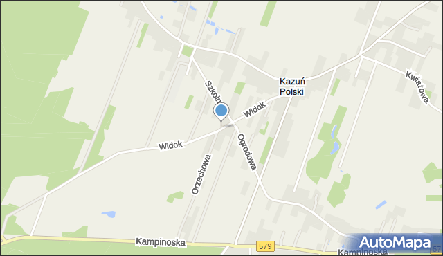 Kazuń Polski, Widok, mapa Kazuń Polski