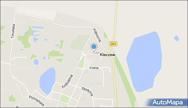 Kleczew, Wiatraczna, mapa Kleczew