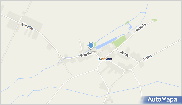 Kobylno, Wiejska, mapa Kobylno