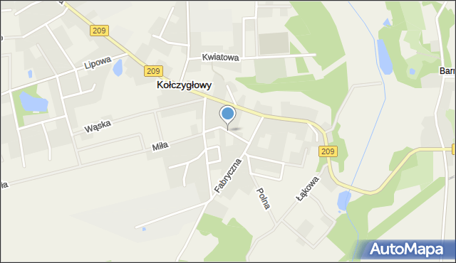 Kołczygłowy, Witosa Wincentego, mapa Kołczygłowy