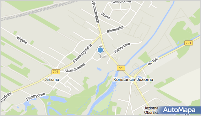 Konstancin-Jeziorna, Wierzbowa, mapa Konstancin-Jeziorna