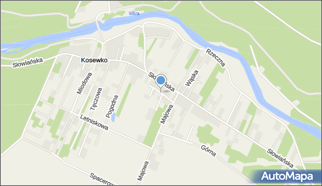 Kosewko, Wiosenna, mapa Kosewko