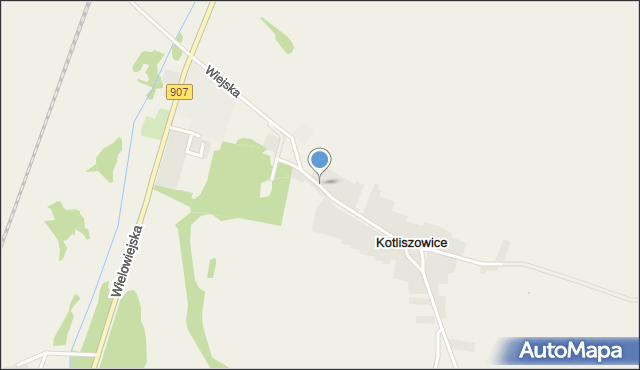 Kotliszowice, Wiejska, mapa Kotliszowice