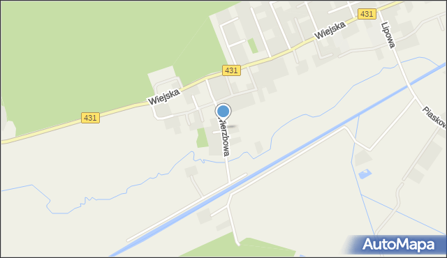 Krosinko gmina Mosina, Wierzbowa, mapa Krosinko gmina Mosina