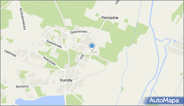 Kucoby, Wierzbowa, mapa Kucoby