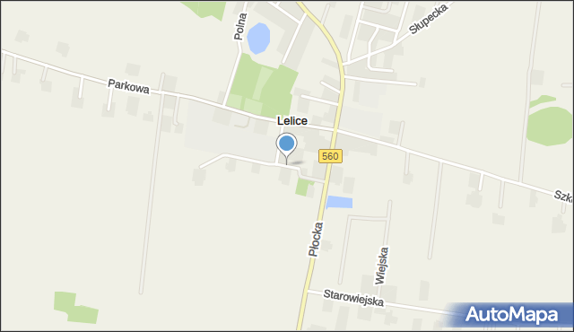 Lelice, Wiśniowa, mapa Lelice