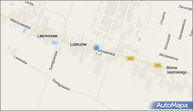 Lubiczów, Willowa, mapa Lubiczów