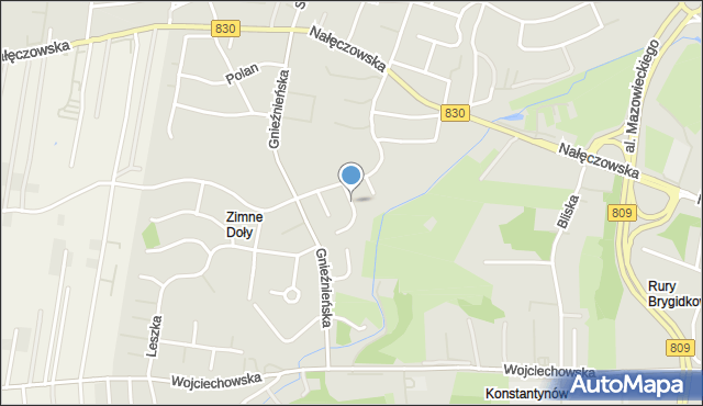 Lublin, Wiślan, mapa Lublina