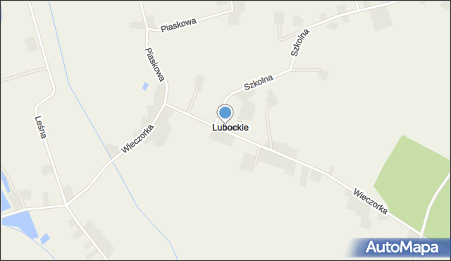 Lubockie, Wieczorka, mapa Lubockie