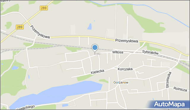 Lubsko, Witosa Wincentego, mapa Lubsko