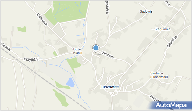 Luszowice gmina Chrzanów, Wiosenna, mapa Luszowice gmina Chrzanów