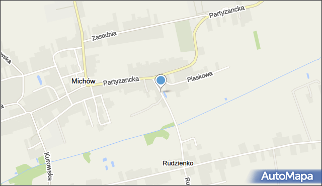 Michów powiat lubartowski, Wiatraczna, mapa Michów powiat lubartowski