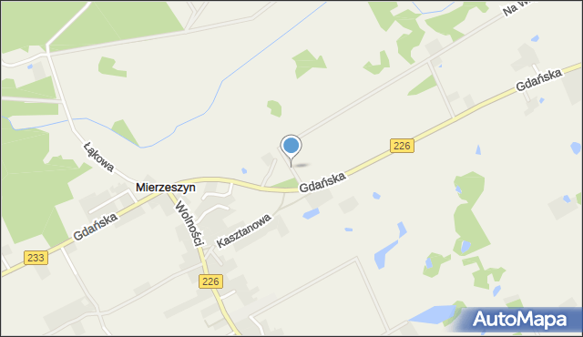 Mierzeszyn, Widokowa, mapa Mierzeszyn