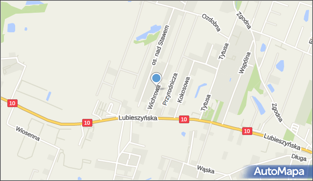 Mierzyn gmina Dobra (Szczecińska), Wichrowa, mapa Mierzyn gmina Dobra (Szczecińska)