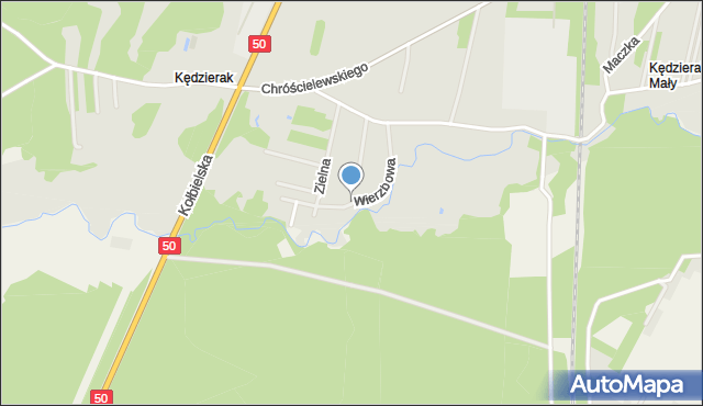 Mińsk Mazowiecki, Wierzbowa, mapa Mińsk Mazowiecki