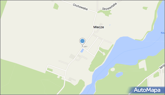 Mlecze gmina Orchowo, Wilczyńska, mapa Mlecze gmina Orchowo