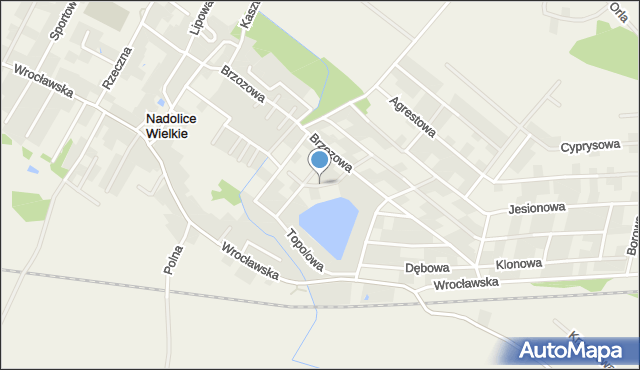 Nadolice Wielkie, Wierzbowa, mapa Nadolice Wielkie