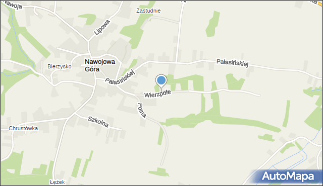 Nawojowa Góra, Wierzpole, mapa Nawojowa Góra