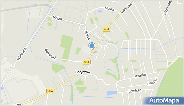 Niepołomice, Wielicka, mapa Niepołomice