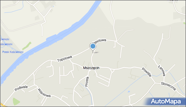 Niepołomice, Wiślana, mapa Niepołomice