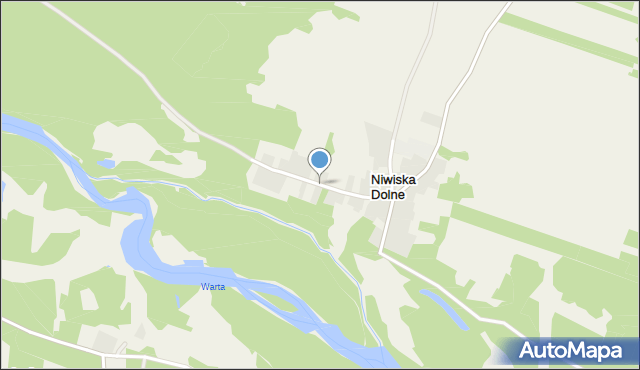 Niwiska Dolne, Wiśniowa, mapa Niwiska Dolne
