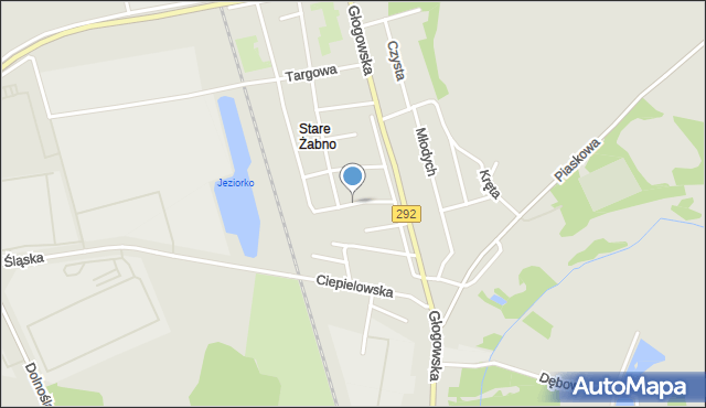 Nowa Sól, Wiśniowa, mapa Nowa Sól