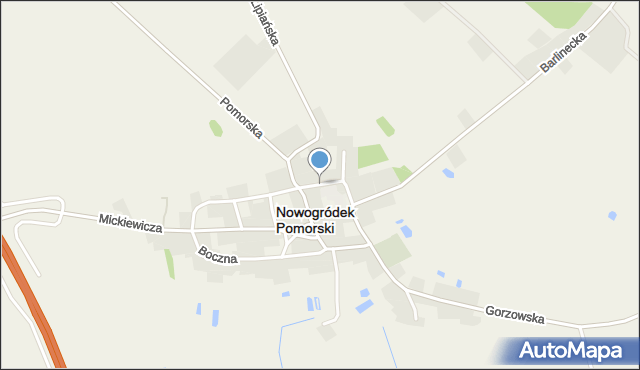 Nowogródek Pomorski, Wiejska, mapa Nowogródek Pomorski