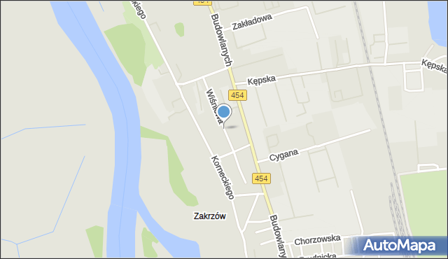 Opole, Wiśniowa, mapa Opola