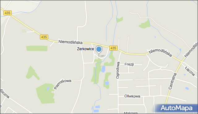 Opole, Wiatraków, mapa Opola