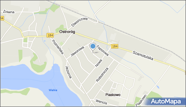 Ostroróg powiat szamotulski, Wierzbowa, mapa Ostroróg powiat szamotulski