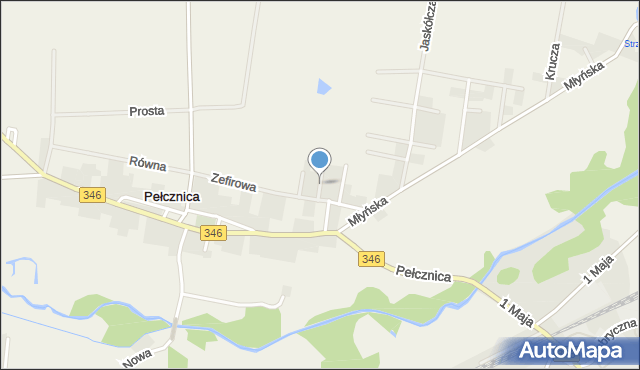 Pełcznica, Wietrzna, mapa Pełcznica