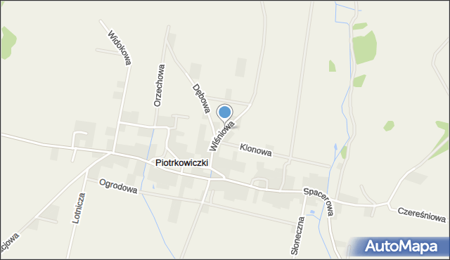 Piotrkowiczki, Wiśniowa, mapa Piotrkowiczki