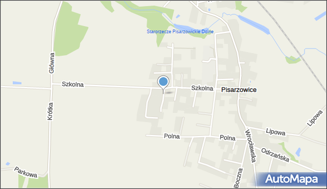 Pisarzowice gmina Miękinia, Wiosenna, mapa Pisarzowice gmina Miękinia