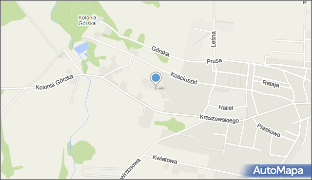 Podbrzezie Dolne, Wichrowe Wzgórze, mapa Podbrzezie Dolne