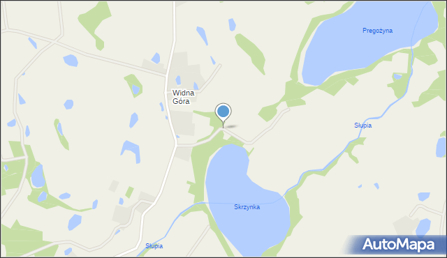 Podjazy, Widna Góra, mapa Podjazy