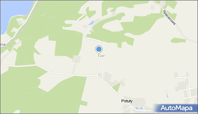 Potuły, Widokowa, mapa Potuły