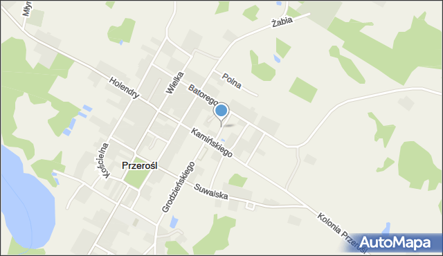 Przerośl, Wiesiołowskiego Krzysztofa, mapa Przerośl