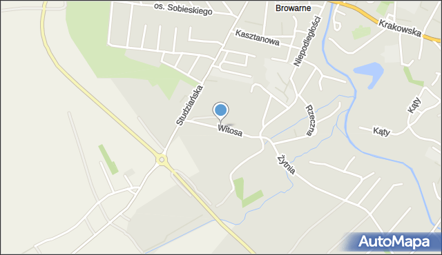 Przeworsk, Witosa Wincentego, mapa Przeworsk