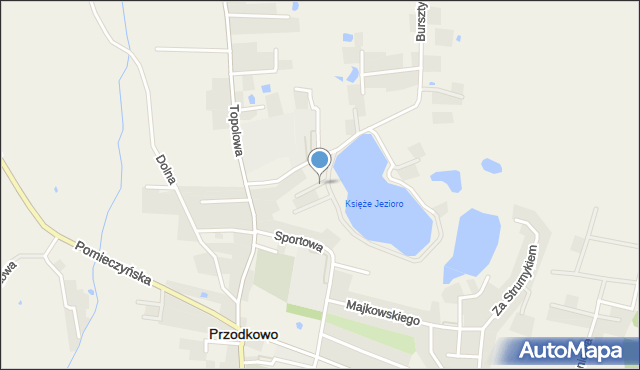 Przodkowo, Widokowa, mapa Przodkowo