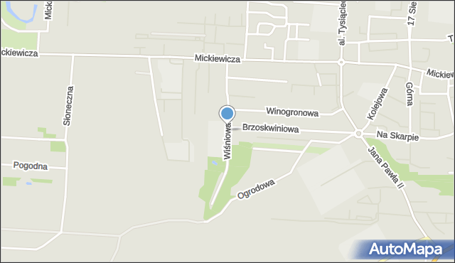 Pułtusk, Wiśniowa, mapa Pułtusk