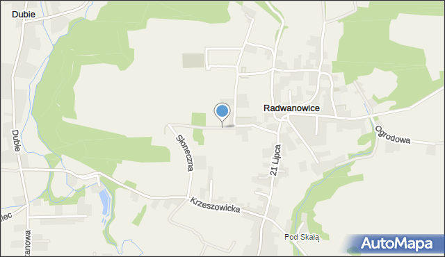 Radwanowice, Widokowa, mapa Radwanowice