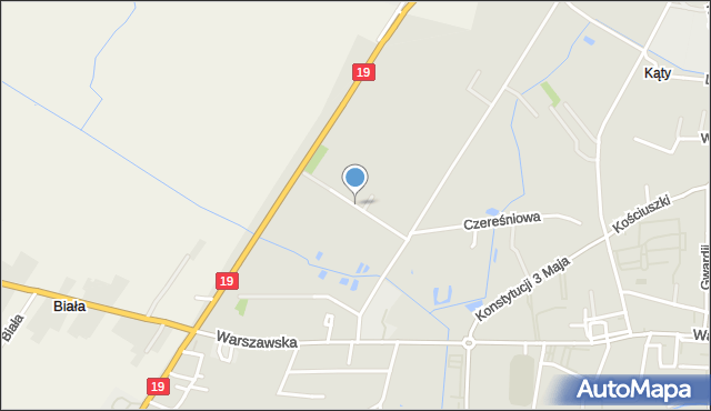 Radzyń Podlaski, Wiśniowa, mapa Radzyń Podlaski