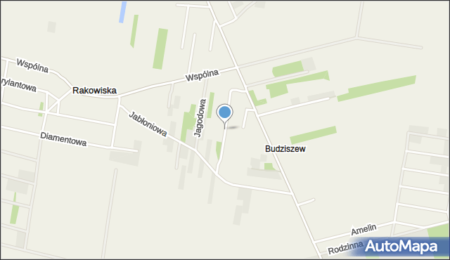 Rakowiska gmina Biała Podlaska, Wiśniowa, mapa Rakowiska gmina Biała Podlaska