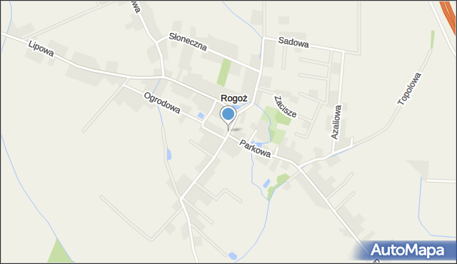 Rogoż, Wierzbowa, mapa Rogoż