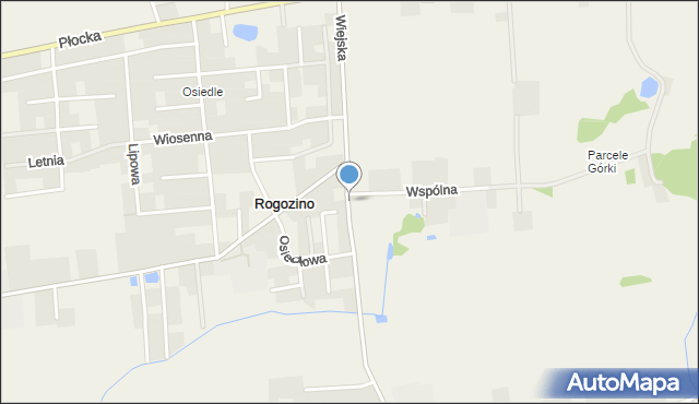 Rogozino, Wiejska, mapa Rogozino