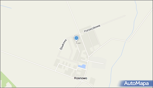 Rosnowo gmina Komorniki, Wiśniowa, mapa Rosnowo gmina Komorniki
