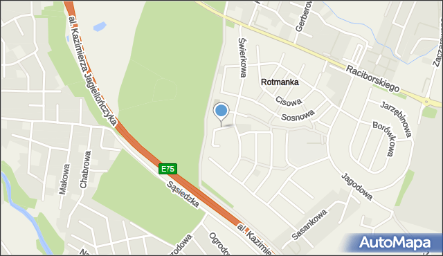 Rotmanka, Wierzbowa, mapa Rotmanka