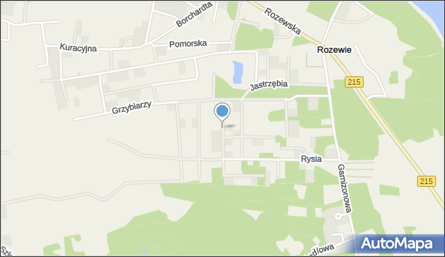 Rozewie, Wilcza, mapa Rozewie