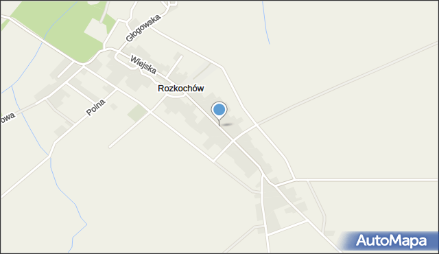 Rozkochów gmina Walce, Wiejska, mapa Rozkochów gmina Walce